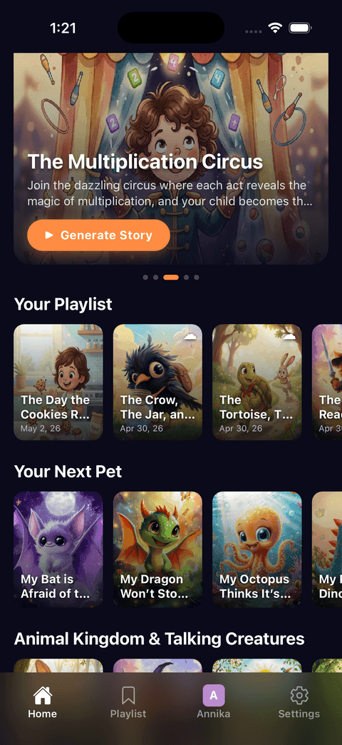 Home screen